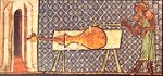 Earliest picture of a European cannon, 1326
