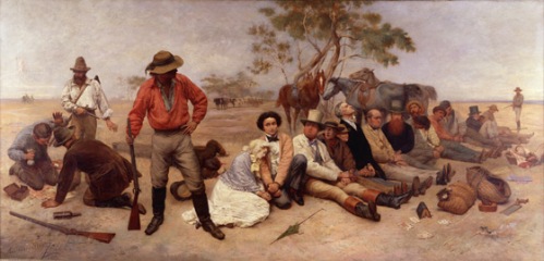 Bushrangers (1877) by William Strutt (Source: Wikipedia Commons)